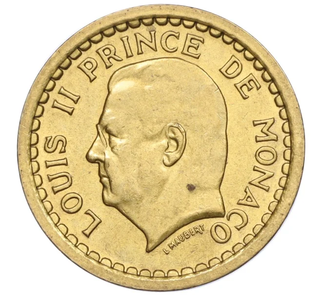 Монета 1 франк 1945 года Монако (Артикул K11-116520)