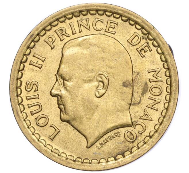 Монета 1 франк 1945 года Монако (Артикул K11-116521)