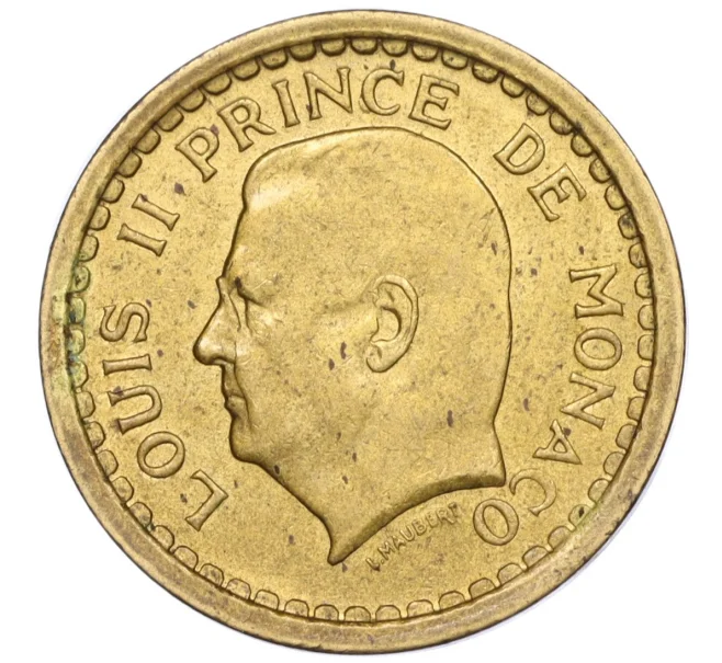 Монета 1 франк 1945 года Монако (Артикул K11-116524)