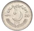 Монета 20 рупий 2011 года Пакистан «60 лет Пакистано-Китайской дружбе» (Артикул K11-116588)