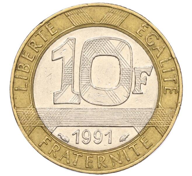Монета 10 франков 1991 года Франция (Артикул K11-116663)