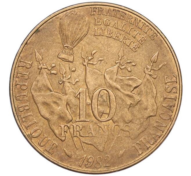 Монета 10 франков 1982 года Франция «100 лет со дня смерти Леона Гамбетта» (Артикул K11-116675)