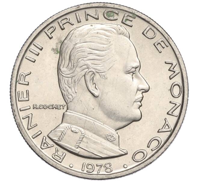 Монета 1 франк 1978 года Монако (Артикул K11-116786)