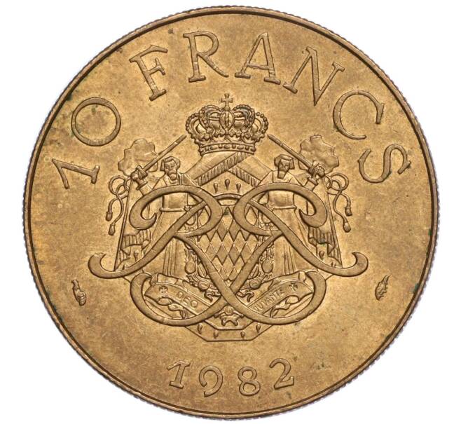 Монета 10 франков 1982 года Монако (Артикул K11-116804)