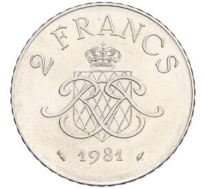 2 франка 1981 года Монако