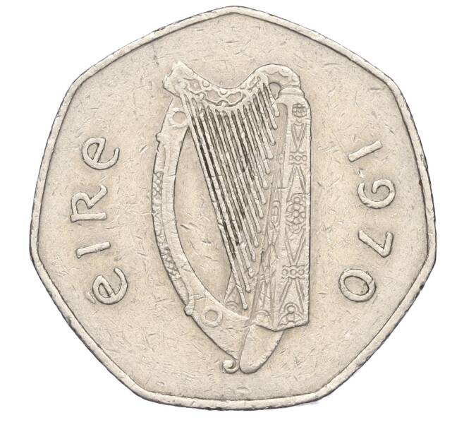 Монета 50 пенсов 1970 года Ирландия (Артикул K11-116889)