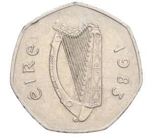 50 пенсов 1983 года Ирландия — Фото №2