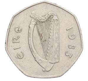 50 пенсов 1983 года Ирландия — Фото №2