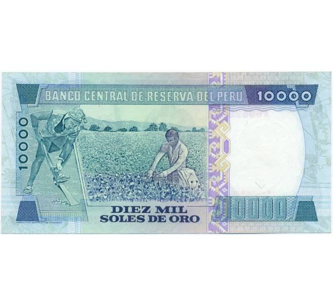 Банкнота 10000 солей 1981 года Перу (Артикул K11-117021)