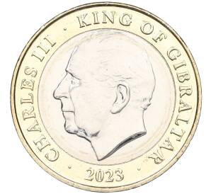 2 фунта 2023 года Гибралтар «Рождество» — Фото №2