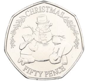 50 пенсов 2023 года Гибралтар «Рождество» — Фото №1