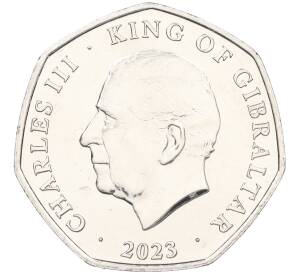 50 пенсов 2023 года Гибралтар «Рождество» — Фото №2