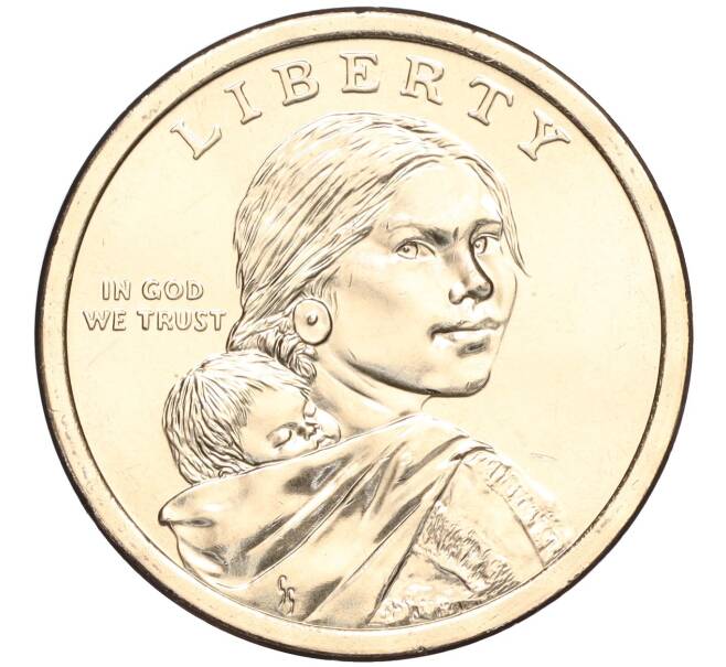 Монета 1 доллар 2024 года Р США «Коренные Американцы — Закон о гражданстве индейцев» (Артикул M2-71212)