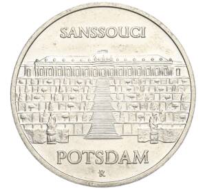 5 марок 1986 года Восточная Германия (ГДР) «Дворец Сан-Суси в Потсдаме»