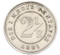 Монета 2 1/2 сентаво 1881 года Колумбия (Артикул K11-117259)
