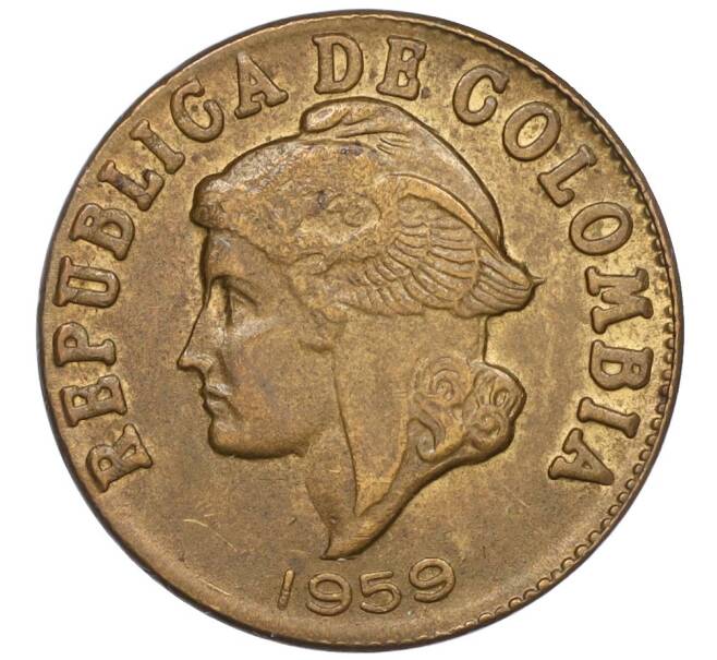 Монета 2 сентаво 1959 года Колумбия (Артикул K11-117282)