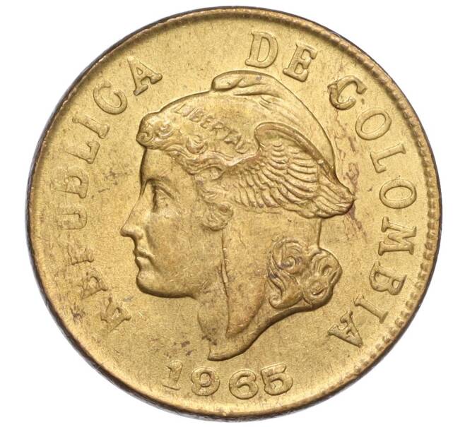 Монета 2 сентаво 1965 года Колумбия (Артикул K11-117288)