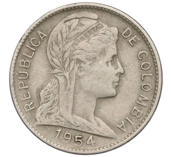 Монета 1 сентаво 1954 года Колумбия (Артикул K11-117290)