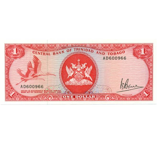 Банкнота 1 доллар 1964 года Тринидад и Тобаго (Артикул K11-117209)