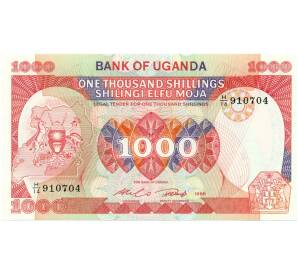 1000 шиллингов 1986 года Уганда
