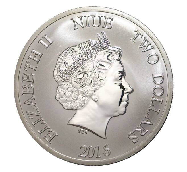 Монета 2 доллара 2016 года Ниуэ — Черепаха (Артикул M2-5613)