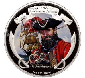 2 доллара 2011 года Ниуэ «Пираты Карибского моря — Черная Борода»