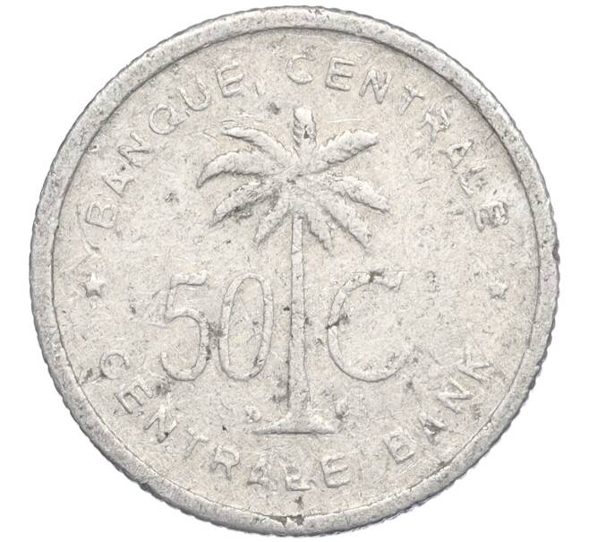 Монета 50 сантимов 1954 года Руанда-Урунди (Артикул K11-117343)