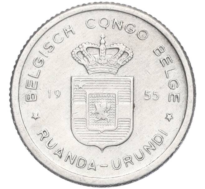 Монета 50 сантимов 1955 года Руанда-Урунди (Артикул K11-117349)