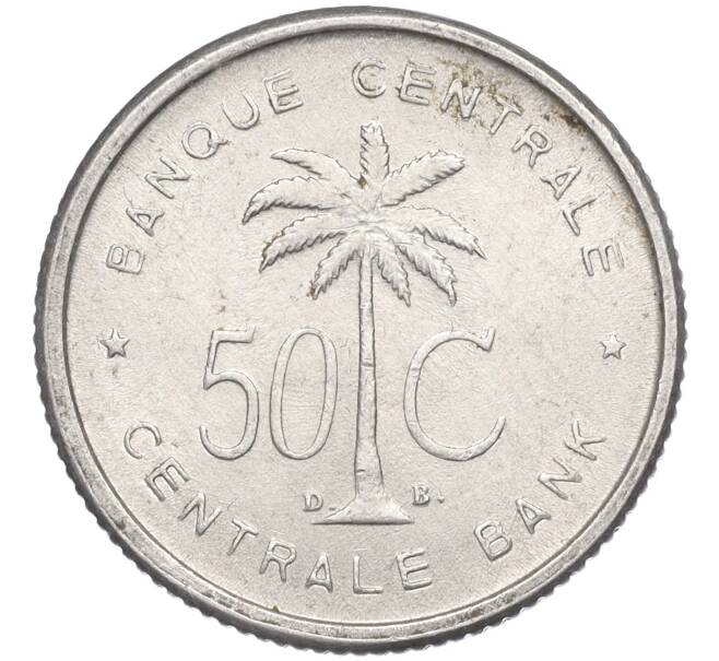 Монета 50 сантимов 1955 года Руанда-Урунди (Артикул K11-117352)