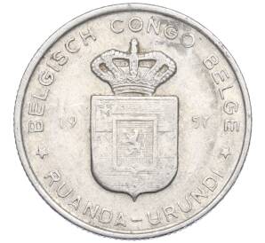 1 франк 1957 года Руанда-Урунди