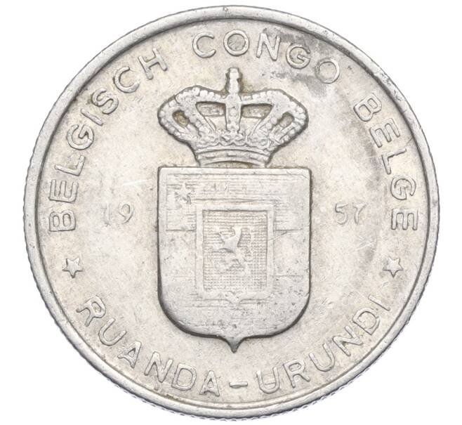 Монета 1 франк 1957 года Руанда-Урунди (Артикул K11-117354)
