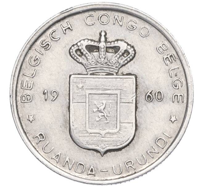 Монета 1 франк 1960 года Руанда-Урунди (Артикул K11-117368)