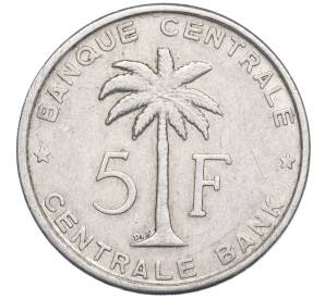 5 франков 1958 года Руанда-Урунди
