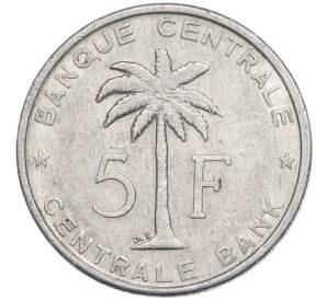 5 франков 1958 года Руанда-Урунди