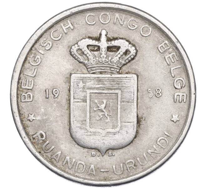 Монета 5 франков 1958 года Руанда-Урунди (Артикул K11-117380)