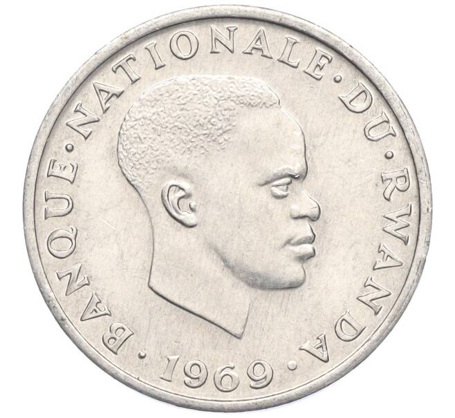 Монета 1 франк 1969 года Руанда (Артикул K11-117404)