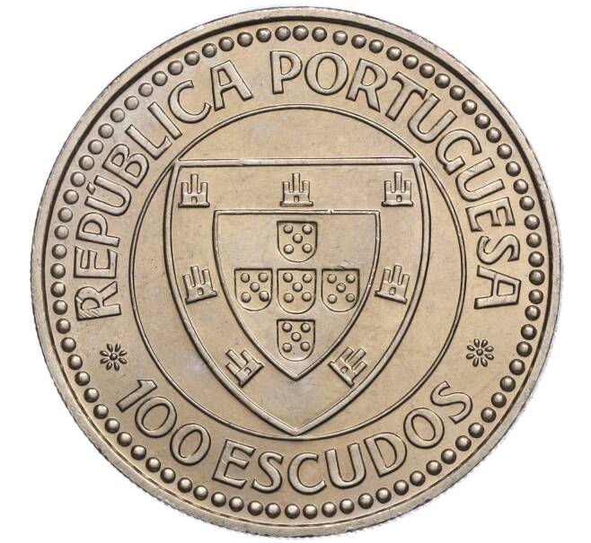 Монета 100 эскудо 1987 года Португалия «Золотой век открытий — Жил Эанеш» (Артикул M2-71691)