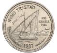 Монета 100 эскудо 1987 года Португалия «Золотой век открытий — Нуну Триштан» (Артикул M2-71697)
