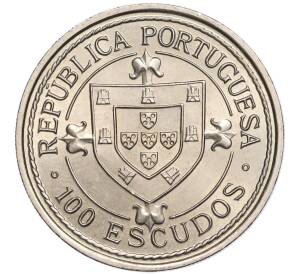100 эскудо 1987 года Португалия «Золотой век открытий — Нуну Триштан»