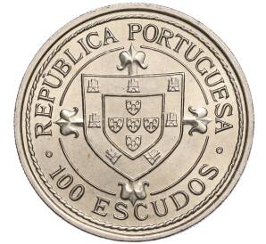 100 эскудо 1987 года Португалия «Золотой век открытий — Нуну Триштан»