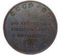 Настольная медаль 1972 года «Дни литературы и искусства РСФСР в Азербайджане» (Артикул K11-117427)