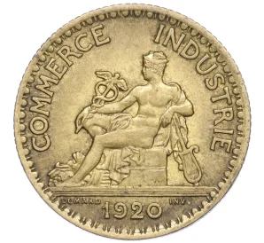 1 франк 1920 года Франция