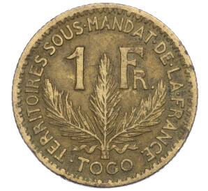1 франк 1924 года Французское Того