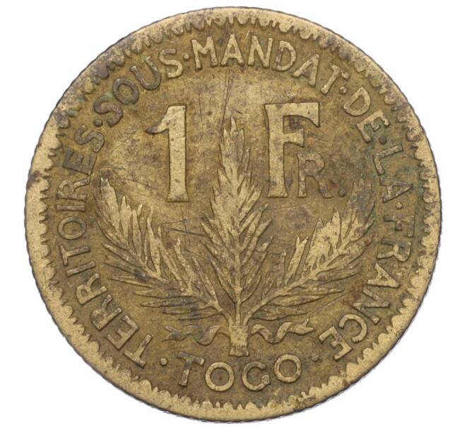 Монета 1 франк 1924 года Французское Того (Артикул M2-71894)