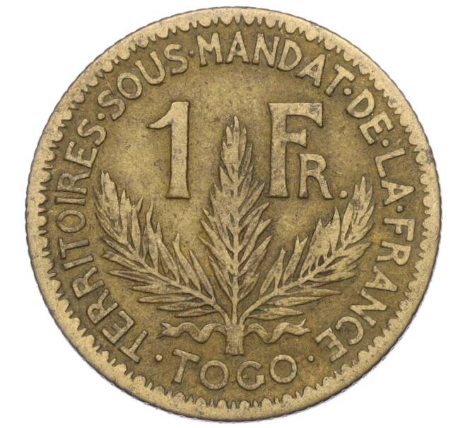 Монета 1 франк 1924 года Французское Того (Артикул M2-71895)