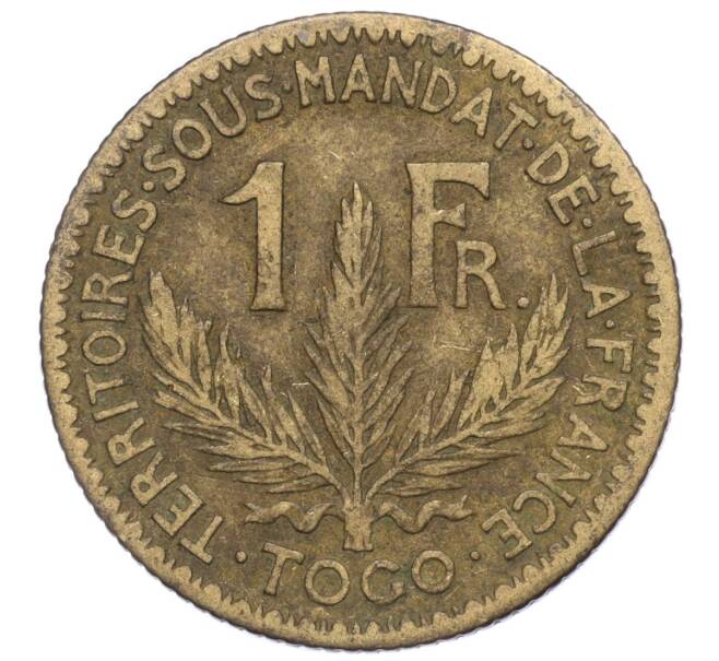 Монета 1 франк 1924 года Французское Того (Артикул M2-71896)