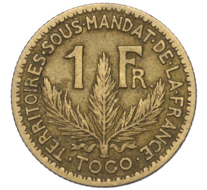 Монета 1 франк 1924 года Французское Того (Артикул M2-71897)