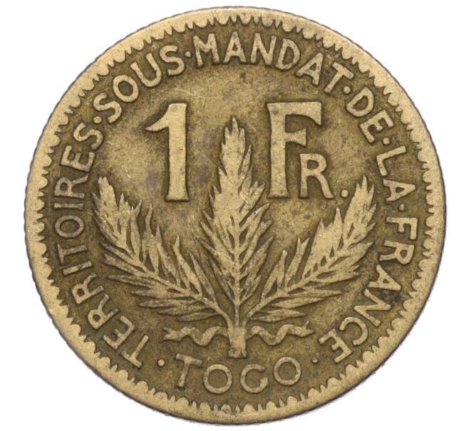 Монета 1 франк 1924 года Французское Того (Артикул M2-71898)
