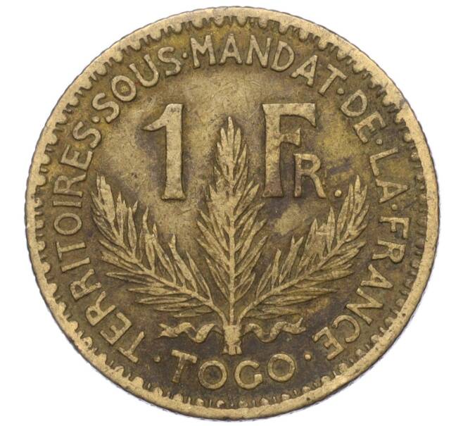 Монета 1 франк 1924 года Французское Того (Артикул M2-71899)