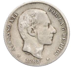 20 сентимо 1883 года Испанские Филиппины — Фото №2